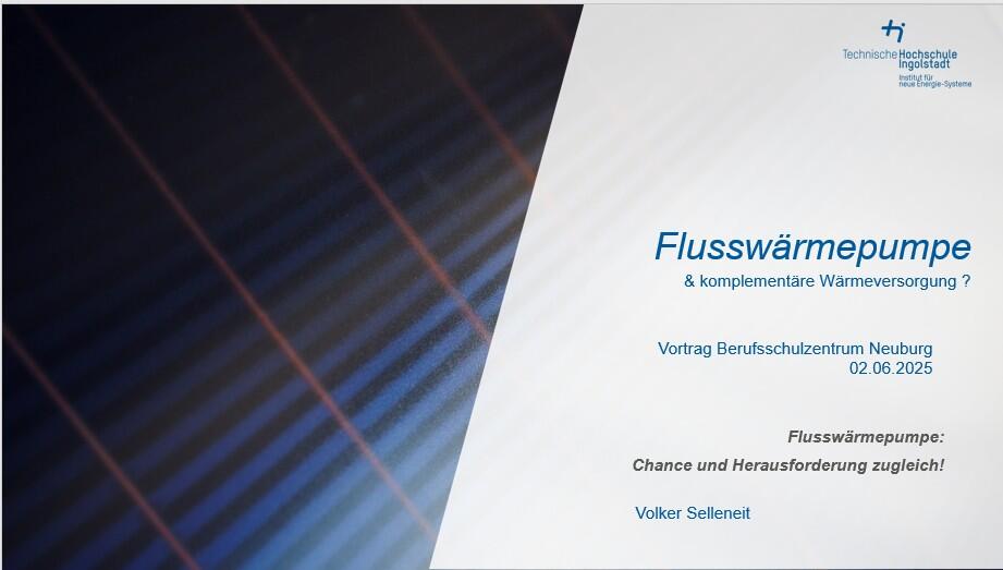 Präsentation zur Flusswärmepumpe